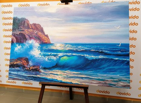 WANDBILD MORGEN AM MEER - BILDER VON NATUR UND LANDSCHAFT - BILDER