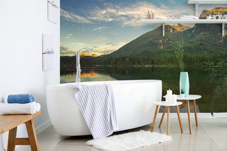 FOTOTAPETA JEZERO U HOR - TAPETY PŘÍRODA - TAPETY