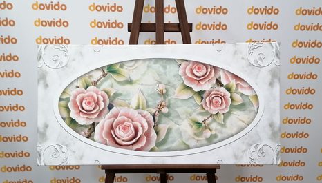 OBRAZ KAMENNÉ RŮŽE - OBRAZY KVĚTŮ - OBRAZY