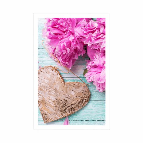 PLAKÁT PIVOŇKY A BŘEZOVÁ SRDÍČKA - LÁSKA - PLAKÁTY