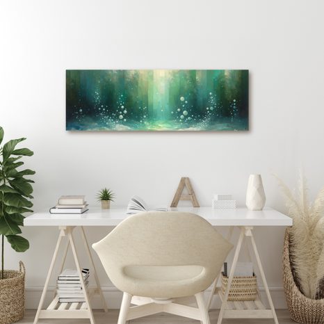 OBRAZ BUBLINY V HLUBINÁCH - OBRAZY ABSTRAKTNÍ TVARY - OBRAZY