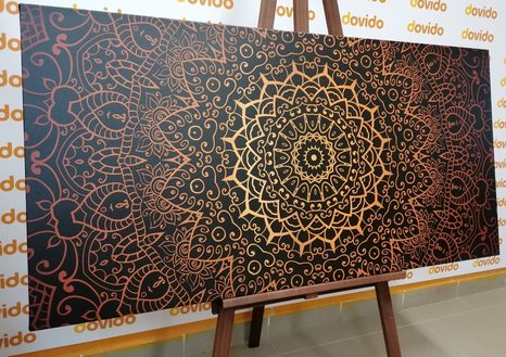 CANVAS PRINT VINTAGE MANDALA IN INDIAN STYLE - PICTURES - 🔥 TOTAL SALE 🔥