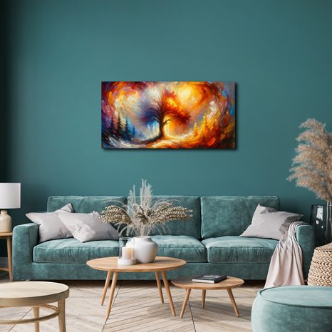 SLIKA PISANO DREVO ŽIVLJENJA V NEVIHTI - SLIKE DREVESA ŽIVLJENJA - SLIKE