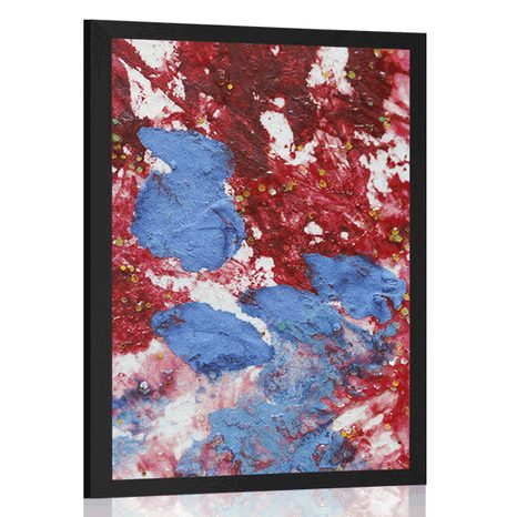 POSTER WATERCOLOR IN AN ABSTRACT DESIGN - ABSTRACT AND PATTERNED - POSTERS