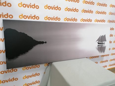 WANDBILD SEGELSCHIFF IN SCHWARZ-WEISS - SCHWARZ-WEISSE BILDER - BILDER