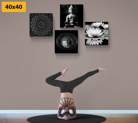 SET OBRAZŮ KLIDNÝ BUDDHA - SESTAVY OBRAZŮ - OBRAZY