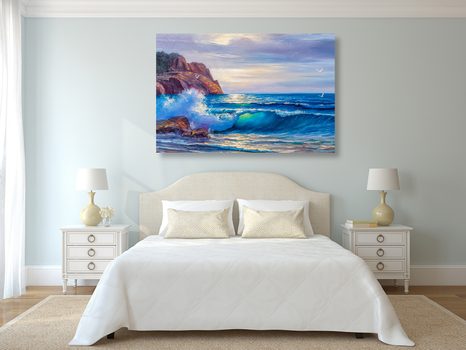 WANDBILD MORGEN AM MEER - BILDER VON NATUR UND LANDSCHAFT - BILDER