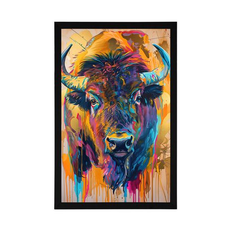 POSZTER BIVALY FESTMÉNY UTÁNZATA. - BIVALYOK - POSZTEREK