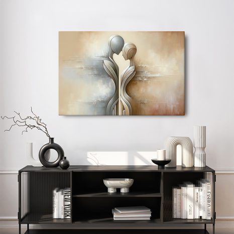 CANVAS SCHILDERIJ VERBINDING VAN TWEE ZIELEN - SCHILDERIJEN - MEGA UITVERKOOP TOT 70% 🔥