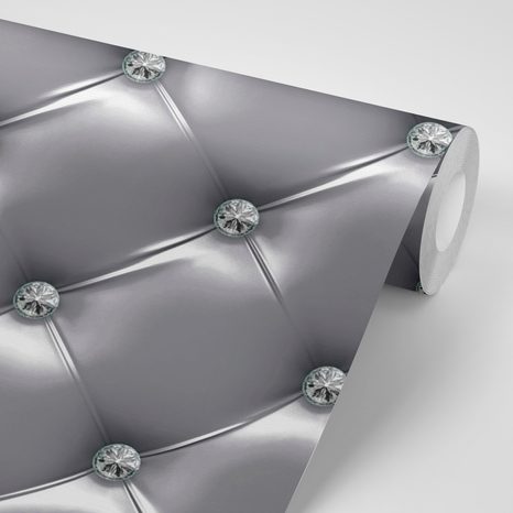 TAPETA ANTRACITOVÁ ELEGANCE KŮŽE - TAPETY S IMITACÍ KŮŽE - TAPETY