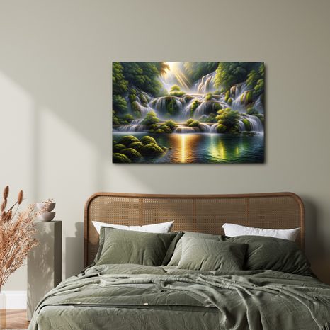 OBRAZ VODOPÁD V TROPICKÉM LESE - OBRAZY VODOPÁD - OBRAZY