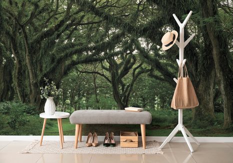 FOTOTAPETA CESTIČKA ZAHALENÁ ZELENÍ - TAPETY PŘÍRODA - TAPETY