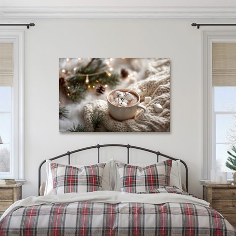 OBRAZ VÁNOČNÍ POHODA S KAKAEM - VÁNOČNÍ A ZIMNÍ OBRAZY - OBRAZY