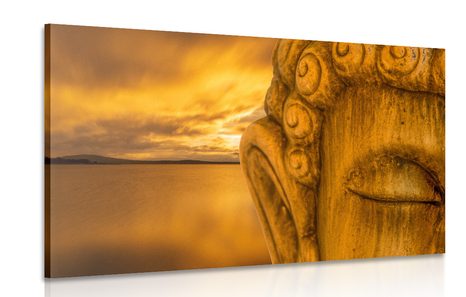 CANVAS PRINT BUDDHA IN DETAIL - PICTURES FENG SHUI - PICTURES