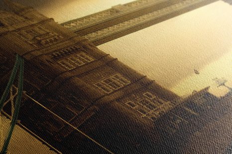 OBRAZ ZÁPAD SLUNCE NAD TOWER BRIDGE - OBRAZY MĚSTA - OBRAZY