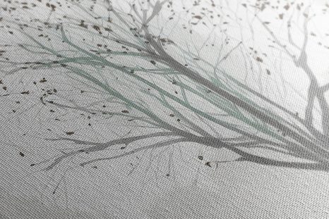 OBRAZ MINIMALISTICKÝ STROM V ZIMĚ - OBRAZY STROMY A LISTY - OBRAZY