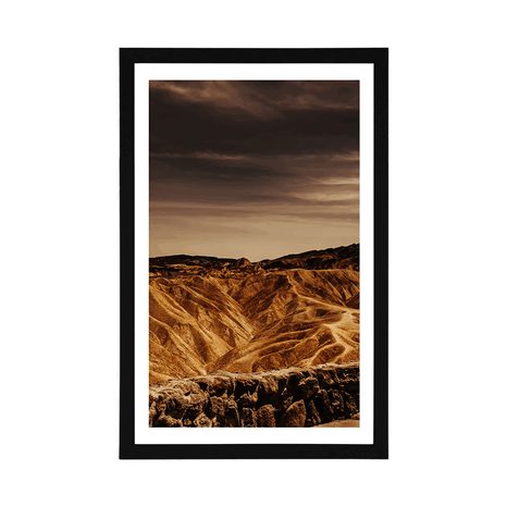PLAKAT Z PASSE-PARTOUT PARK NARODOWY DEATH VALLEY W AMERYCE - PRZYRODA - PLAKATY