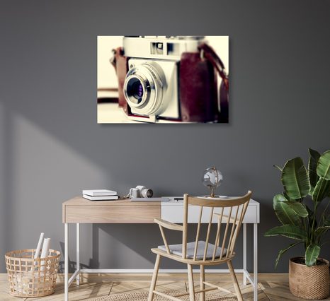 WANDBILD STILVOLLE RETRO-KAMERA - VINTAGE- UND RETRO-BILDER - BILDER