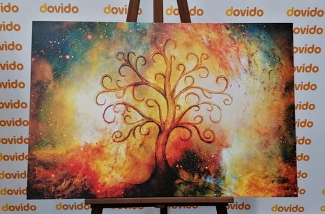 KÉP ÉLETFA BOLYGÓ ABSZTRAKT ELEMEKKEL - ÉLETFÁK KÉPEK - KÉPEK