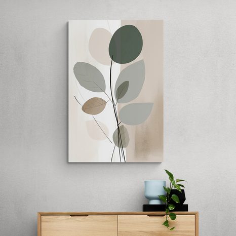 SLIKA ABSTRAKTNE BOTANIČNE OBLIKE NO1 - SLIKE ABSTRAKTNIH OBLIK - SLIKE