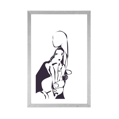 PLAKÁT S PASPARTOU NEKONEČNÁ LÁSKA - MOTIVY Z NAŠÍ DÍLNY - PLAKÁTY