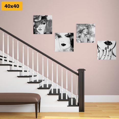 SET OBRAZOV ELEGANCIA ŽENY - ZOSTAVY OBRAZOV - OBRAZY