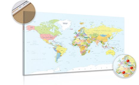 QUADRO SU SUGHERO MAPPA CLASSICA - QUADRI SU SUGHERO - QUADRI