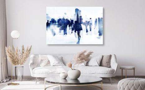 OBRAZ SILUETY LIDÍ VE VELKOMĚSTĚ - OBRAZY LIDÍ - OBRAZY