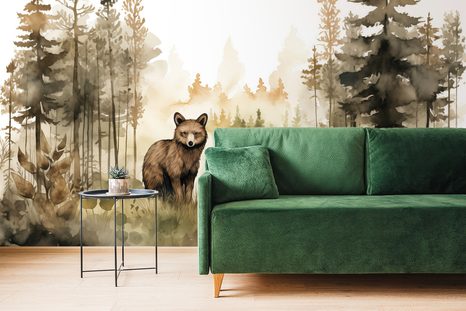 TAPETA MÝVAL V ROZPRÁVKOVOM LESE - TAPETY LES - TAPETY