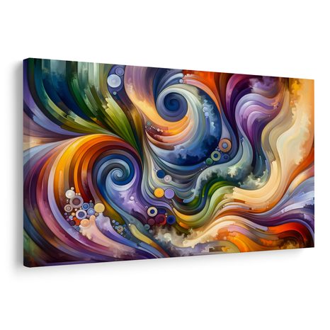 WANDBILD MOSAIKE DER STILLE UND BEWEGUNG - WANDBILDER ABSTRAKTE FORMEN - BILDER