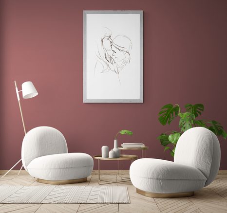 PLAKÁT S PASPARTOU BEZPODMÍNEČNÁ LÁSKA - ŽENY - PLAKÁTY