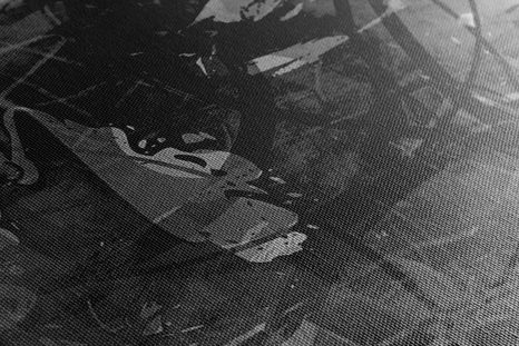 OBRAZ MODERNÍ MEDIÁLNÍ MALBA V ČERNOBÍLÉM PROVEDENÍ - ČERNOBÍLÉ OBRAZY - OBRAZY