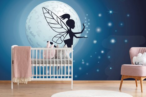 SELBSTKLEBENDE TAPETE FEE IM MONDSCHEIN - SELBSTKLEBENDE TAPETEN - TAPETEN