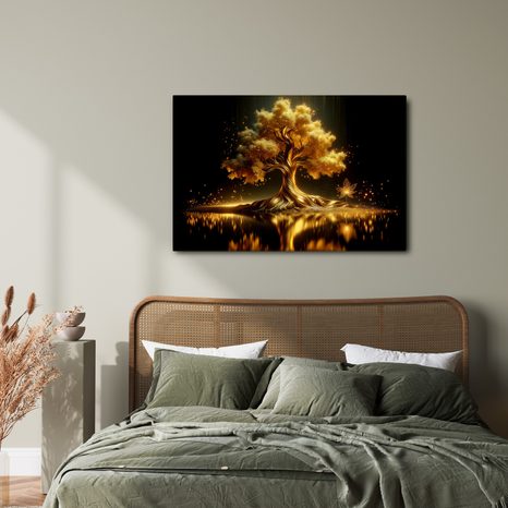 OBRAZ ZÁŘIVÝ STROM ŽIVOTA V NOCI - OBRAZY STROMY ŽIVOTA - OBRAZY