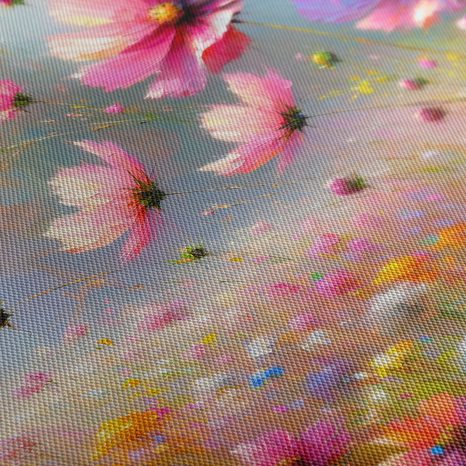 5-TEILIGES WANDBILD BLÜHENDE WIESE - WANDBILDER FELDER UND WIESEN - BILDER