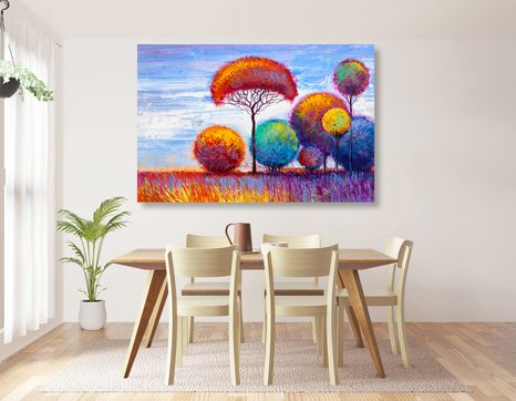 SLIKA JESENSKI GOZD - SLIKE DREVESA ŽIVLJENJA - SLIKE