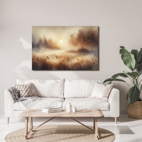 OBRAZ MLHAVÝ ÚSVIT - OBRAZY VÝCHOD A ZÁPAD SLUNCE - OBRAZY