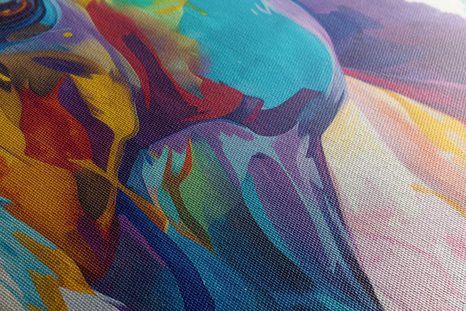 OBRAZ KÔŇ S IMITÁCIOU MAĽBY - OBRAZY KONE - OBRAZY