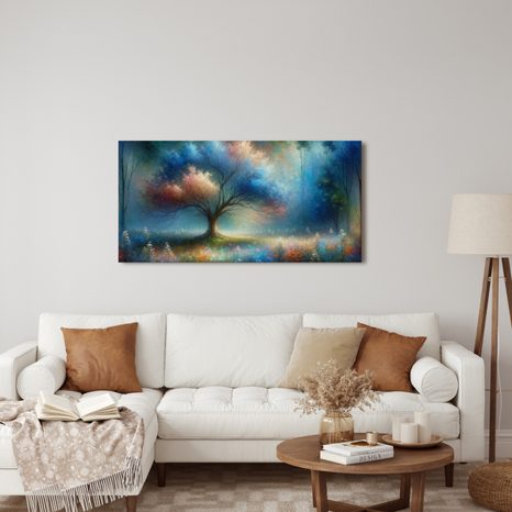 OBRAZ MYSTICKÝ STROM ŽIVOTA S KVĚTY - OBRAZY STROMY ŽIVOTA - OBRAZY