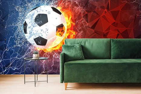TAPETA FOTBALOVÝ MÍČ - ABSTRAKTNÍ TAPETY - TAPETY