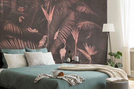 TAPÉTA EXOTIKUS ÁLLTOK A DZSUNGELBEN - LEVELES TAPÉTÁK - TAPÉTÁK