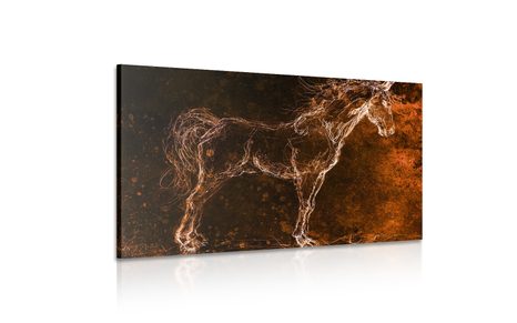 WANDBILD ABSTRAKTES PFERD - ABSTRAKTE BILDER - BILDER