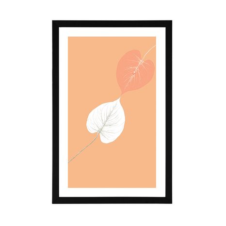 PLAKÁT S PASPARTOU DOTEK LISTŮ - MOTIVY Z NAŠÍ DÍLNY - PLAKÁTY