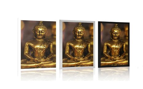 PLAKAT BUDDHA S APSTRAKTNOM POZADINOM - FENG SHUI - PLAKATI