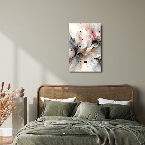 WANDBILD DYNAMIK IN ZARTEN TÖNEN - WANDBILDER ABSTRAKTE FORMEN - BILDER