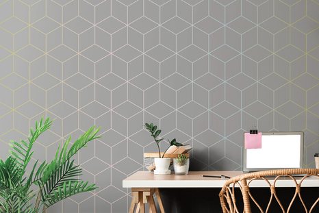 SAMOLEPIACA TAPETA ŠEDÉ KOCKY - SAMOLEPIACE TAPETY - TAPETY