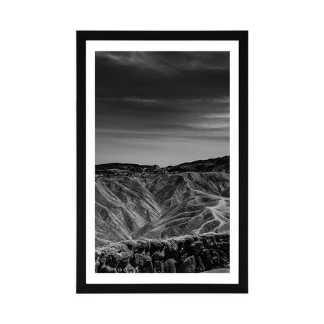 POSTER – PARCO NAZIONALE DELLA VALLE DELLA MORTE IN BIANCO E NERO - NERO E BIANCO - POSTER