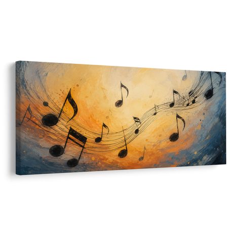 WANDBILD KLÄNGE UND FARBEN DER WELT - MUSIKBILDER - BILDER