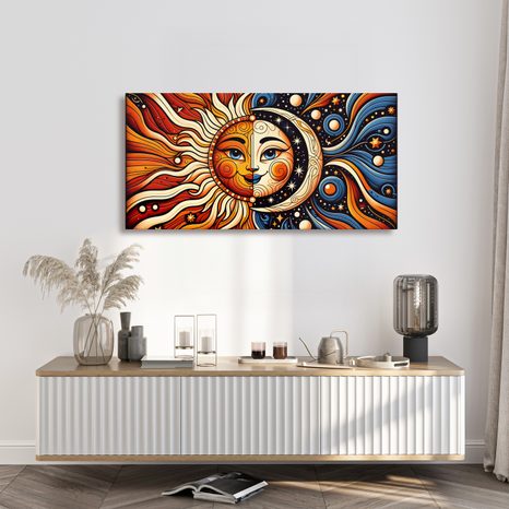 TABLOU CHIP SOLAR ȘI LUNAR - TABLOURI LUNĂ - TABLOURI