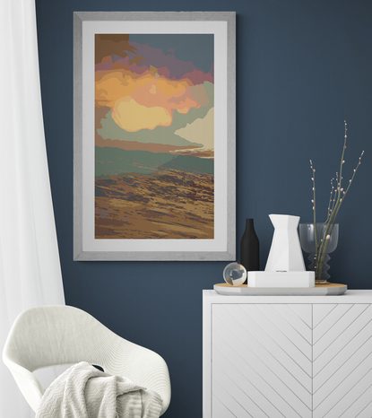 PLAKÁT S PASPARTOU KRÁSY PŘÍRODY - MOTIVY Z NAŠÍ DÍLNY - PLAKÁTY